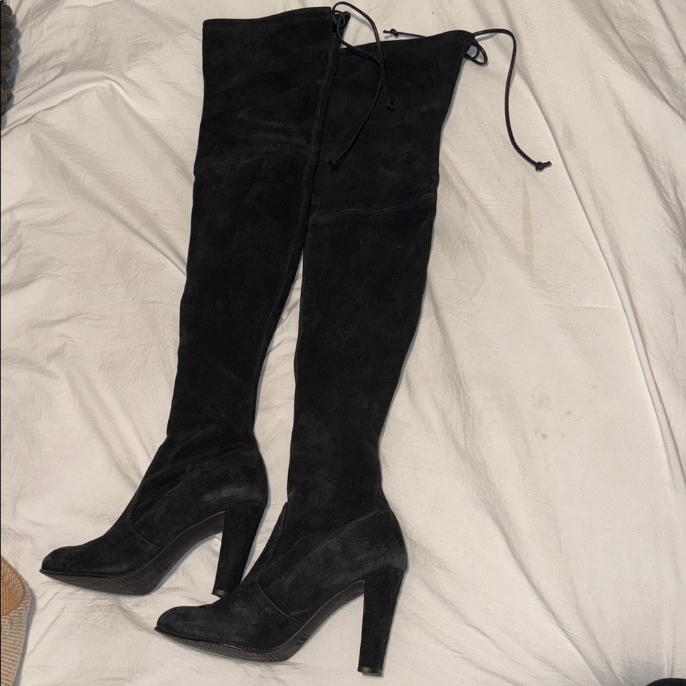 Stuart Weitzman Black Over-the-Knee Boots